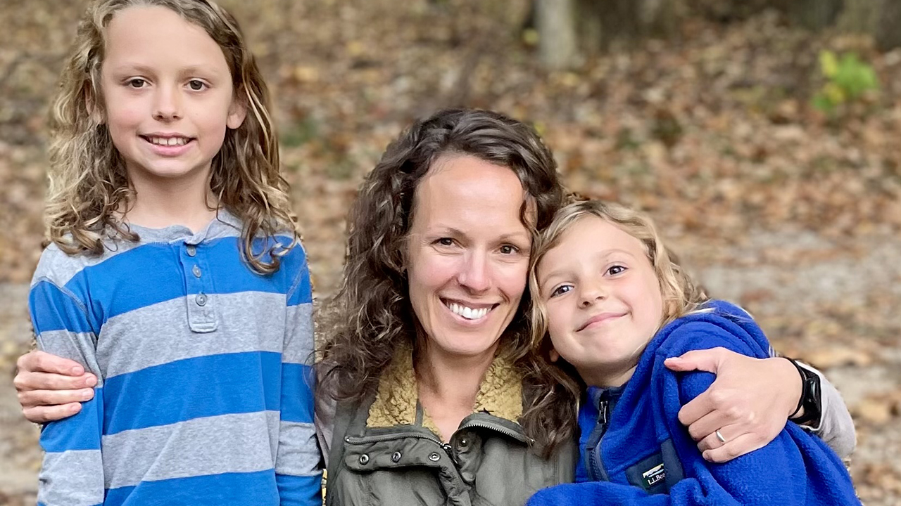 Jenna Liechty Martin with Henry and Mae. — Peter Martin