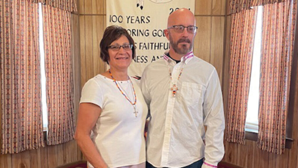 Suzette and Scott Shreffler have pastored White River Cheyenne Mennonite Church since November 2022. — Susan Janzen/CPMC