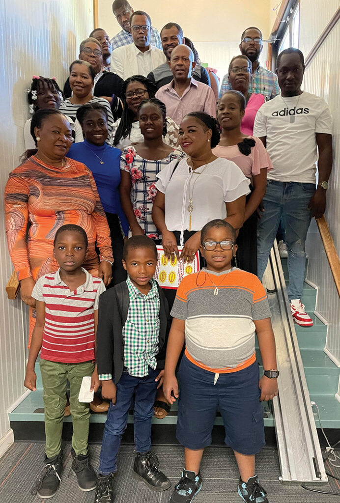 Some of the new Haitian friends at Lima Mennonite Church. — Jeff Boehr