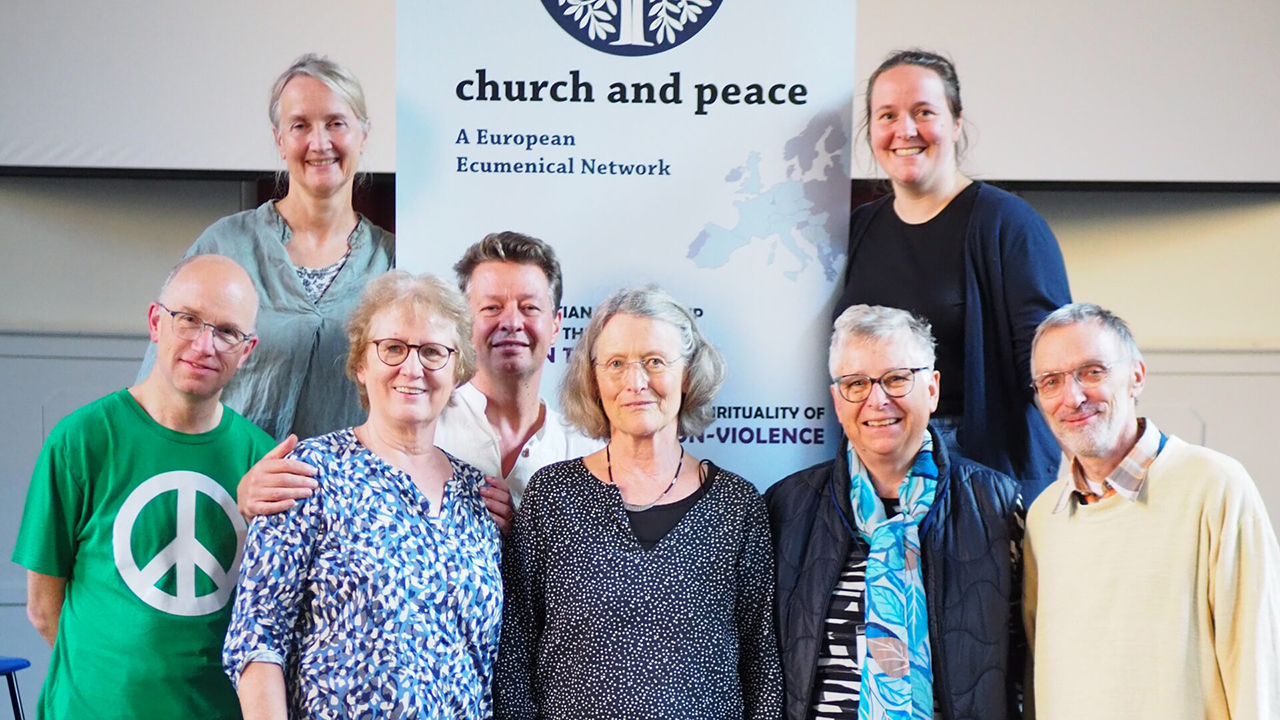 Church and Peace board members at the ecumenical peace organization's 2024 conference Oct. 24-27 in Brussels, Belgium. — Church and Peace