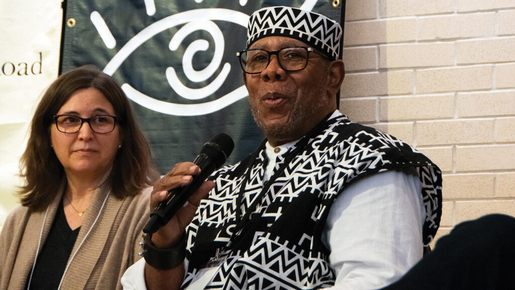 Brenda Zook Friesen and Thulani Conrad Moore shared lessons from their experiences as anti-racism trainers. — Juan Moya/AW