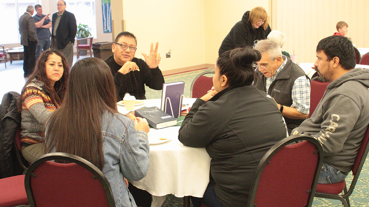 In January, congregants gathered to discuss the initiative. —College Mennonite Church