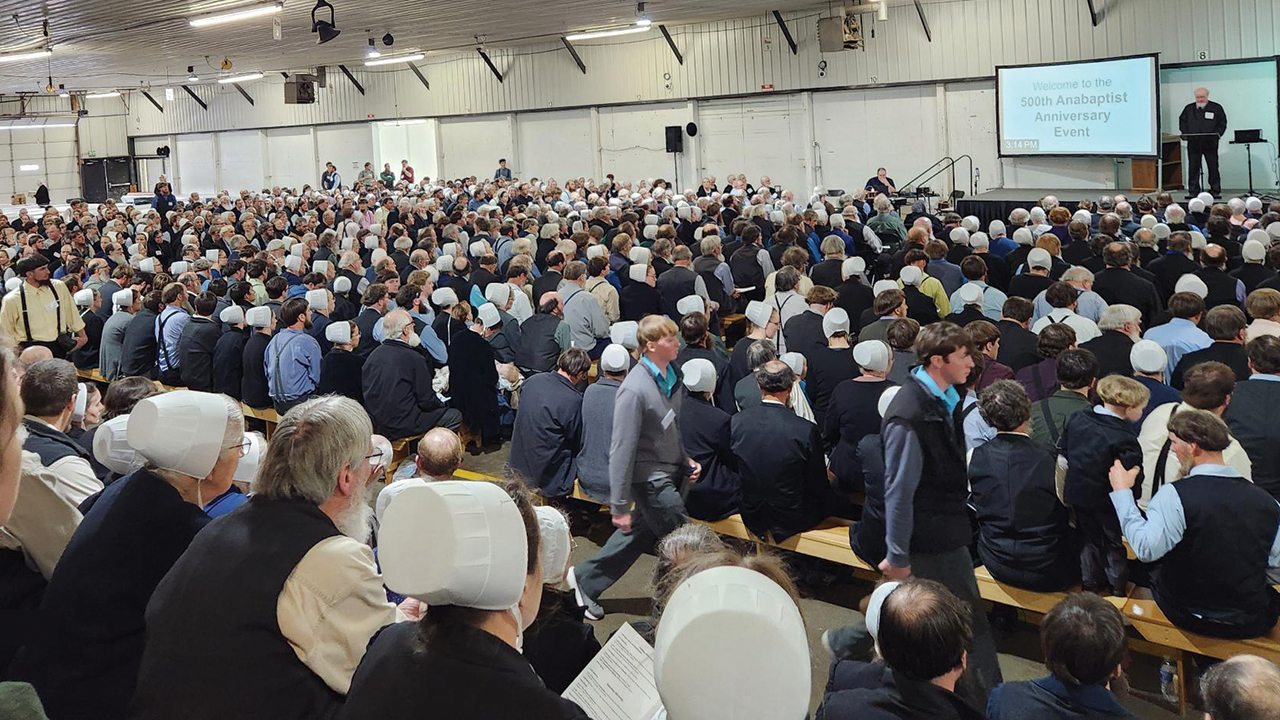 About 1,600 Amish and Old Order Mennonites gathered March 28-29 in Shipshewana, Ind. — John D. Roth