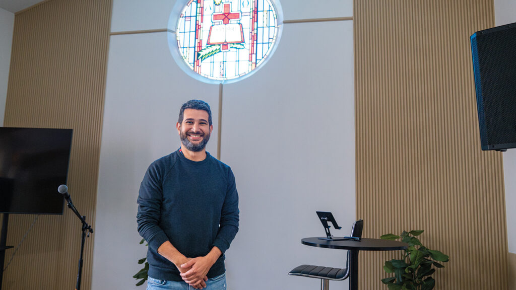 Juan Pablo Plaza is pastor of Conexion Church of the Brethren, one of three churches housed in the church grounds. — Paul Hunt/MDS