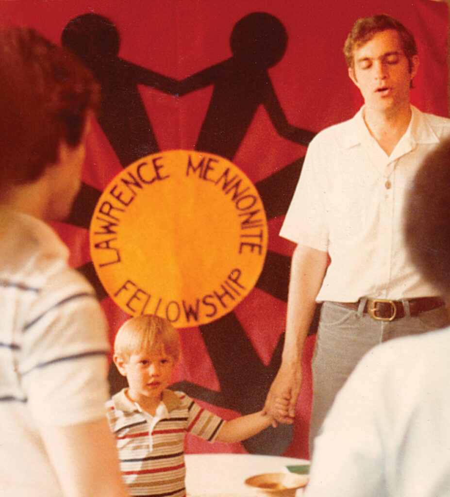 John Linscheid in 1984 at Lawrence Mennonite Fellowship. —Ken Ratzlaff