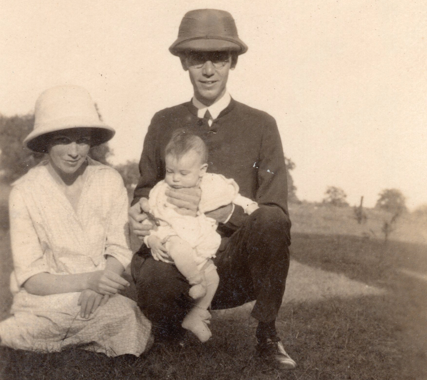 J.D. and Minnie Graber with son Ronald, born during their first term of mission work in India. — Mennonite Church USA Archives