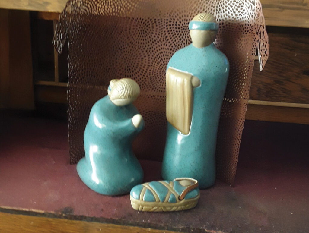 The Navajo creche was the first one in the collection. — Courtesy of Shirley Yoder Brubaker