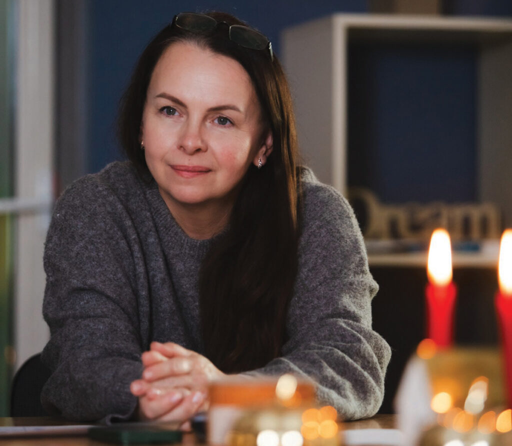 Ira, a psychologist at New Hope Center, listens as she leads a support group. — Courtesy of New Hope