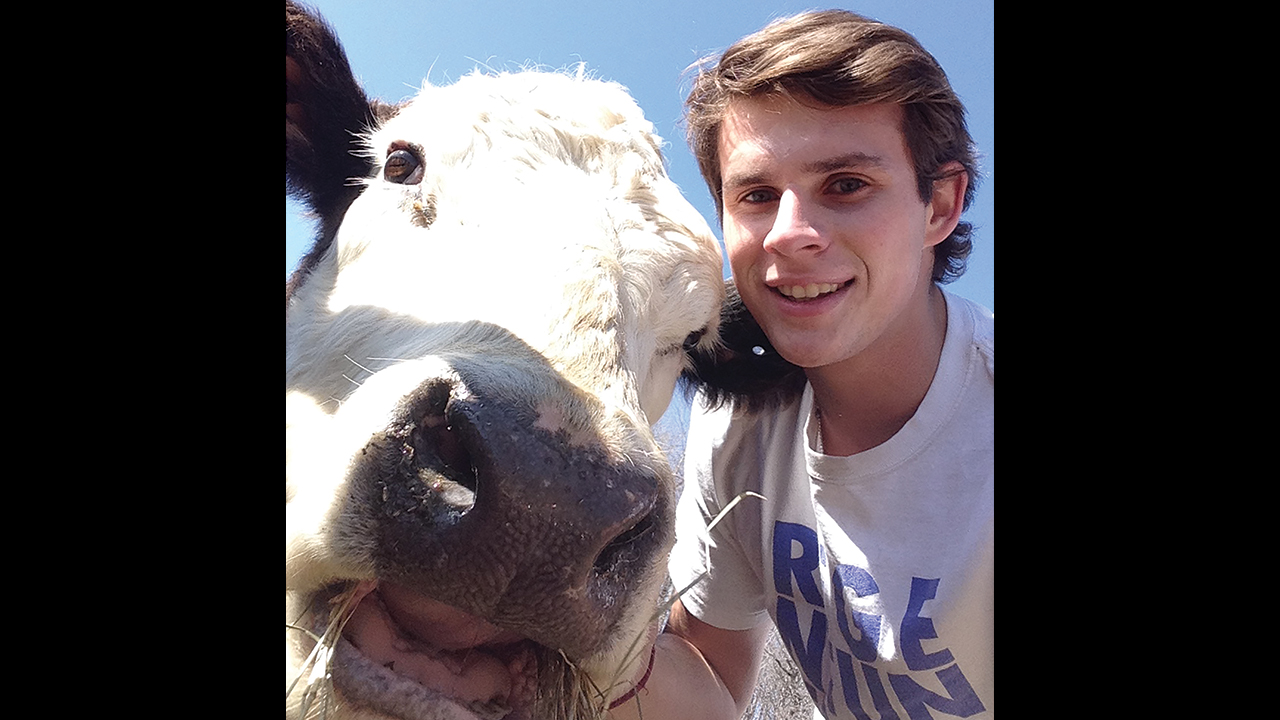 My teenage self with my cow Runaway. — Courtesy of Jonathan Tysick