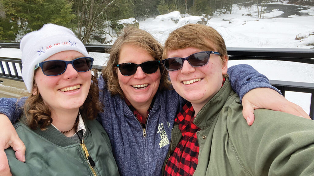 Findley, Kyla and Anja in Wisconsin in 2023. — Courtesy of Kyla Hanington
