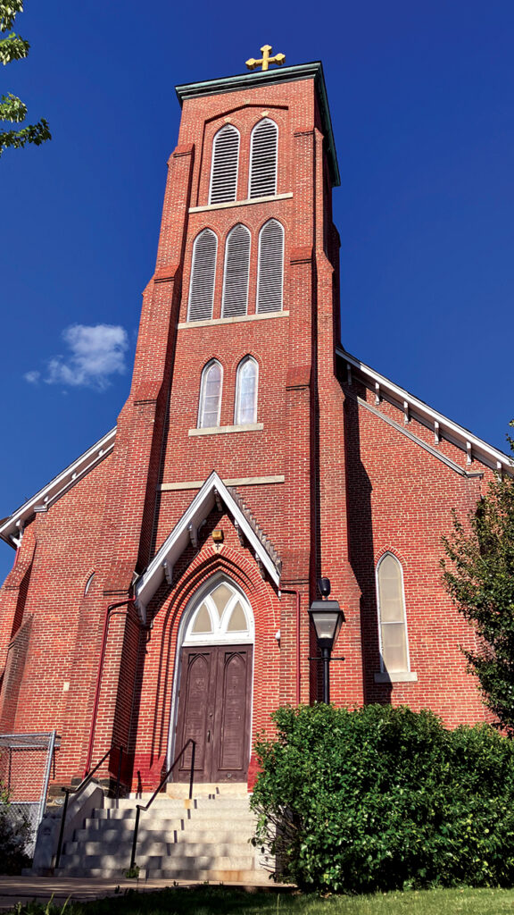 Hampden Mennonite Church Pastor Nathan Zook says the church bell is accessible by three 30-foot ladders and can be operated by rope or an automated system that rings four times a day. “The neighbors have pleaded with us to keep that going. They love the ambiance,” he said. “We plan to keep that intact and maybe even add some bell rings for our own service.” — Nathan Zook