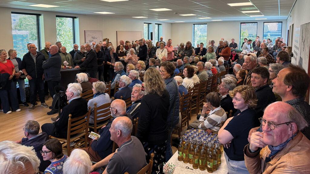 Guests attend the opening of Menno Simons Hûs in the church’s new addition. — Menno Simons Hûs