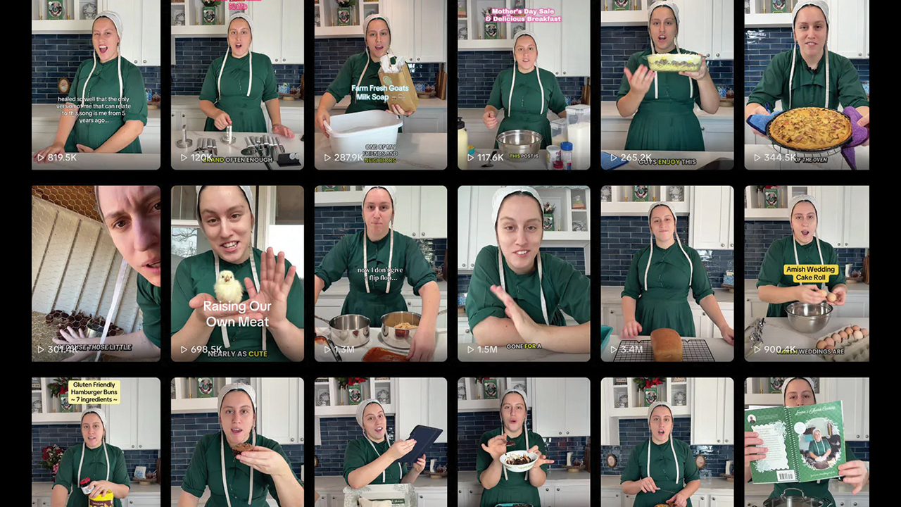 Lovina Zook works as an influencer talking about her Amish upbringing, including everything from the clothing to the food to the lifestyle and traditions. — Religion News Service