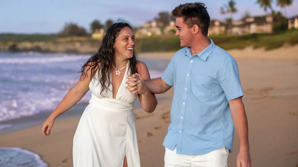 Lovina and Eli Zook celebrated their first wedding anniversary in Hawaii in 2025. They work together to run their business reflecting in different forms on their upbringings in different Amish communities. — Religion News Service