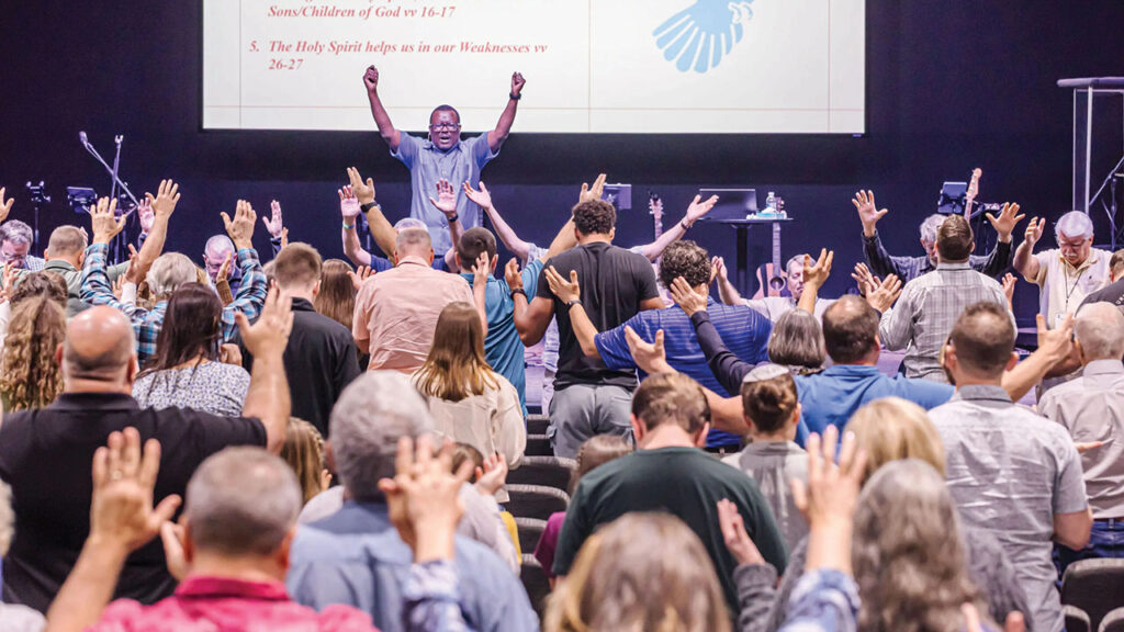 Timothy Gakunju, a Rosedale Network of Churches minister and church planter in Texas, speaks at Rosedale Network’s Pastors Conference in 2025 in Sarasota, Fla. — Rosedale Network of Churches