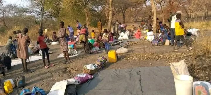 Some of the displaced community members of the South Sudan Mennonite Church. — Stephen Dhuoney Dang Lual